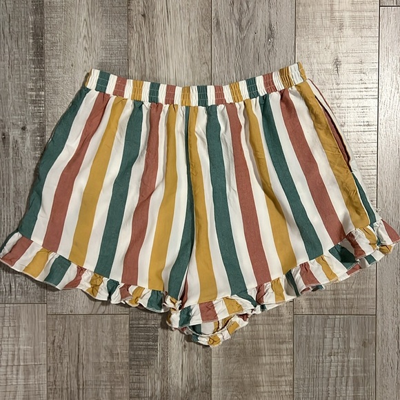 American Eagle Outfitters Striped Ruffle Shorts - Picture 10 of 11